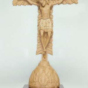 Estatua de el señor de los milagros de buga color envejecido