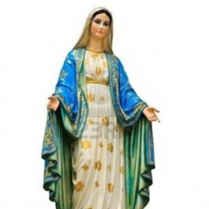 Estatua de la virgen de los milagros color original